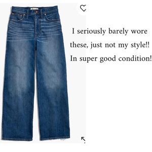 Madewell Wide Leg Crop Jeans